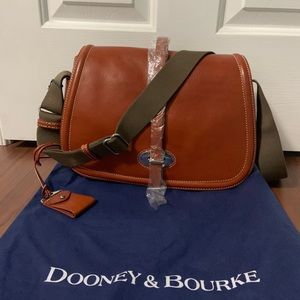 Dooney & Bourke Toscana Large Saddle Bag Ginger